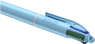 BIC 4 COLORES - Bolígrafo 4 colores - 1 mm - pastel azul