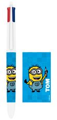 BIC 4 Couleurs - Stylo à bille 4 couleurs Minions 1 - 1 mm - pointe moyenne Bic