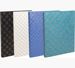 Exacompta - Classeur souple - 4 Anneaux 15 mm - Carte lustré néo déco - Disponible dans différentes couleurs