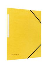 Conquérant - Chemise à élastique 3 rabats - A4 - Carte recyclée 350gr - jaune