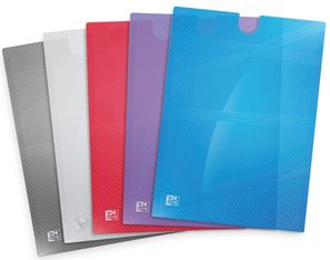 Oxford Hawai - 5 chemises étui Easy Go - A4 - Polyprolylène - Capacité de 40 feuilles - Assorti