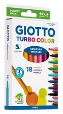 Giotto Turbo Color - Etui de 18 feutres - pointe moyenne
