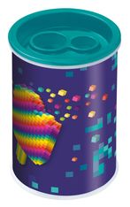 Maped Pixel Party - Taille-crayons canette - 2 trous - disponible dans différentes couleurs