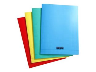 Calligraphe 8000 - Cahier polypro 24 x 32 cm - 192 pages - petits carreaux (5x5mm) - disponible dans différentes couleurs