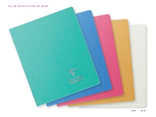 Clairefontaine Koverbook Silver - Carnet polypro 11 x 17 cm - 96 pages - ligné - disponible dans différentes couleurs