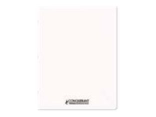 Conquérant - Cahier couverture personnalisable - 24 x 32 cm - 96 pages - grands carreaux (Seyes) - blanc cartonné