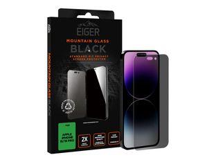 Eiger Mountain - Verre trempé pour  Apple iPhone 15,15 Pro - 2.5D - noir