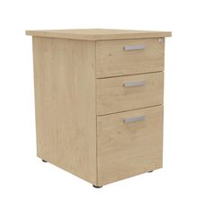Caisson HT bureau - steely/stelly manager - Profondeur 60 cm - chene - top chene 