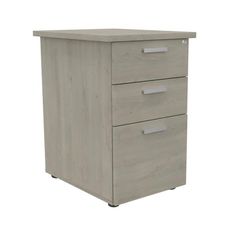 Caisson HT bureau - steely/stelly manager - Profondeur 60 cm  - chene gris  - top chene gris