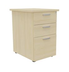 Caisson HT bureau - steely/stelly manager - Profondeur 60 cm - erable - top erable