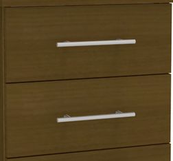 Option 2 tiroirs plats pour console Steely - imitation noyer