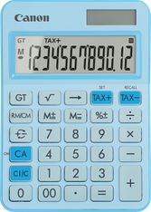 Calculatrice de bureau Canon LS-125KB - 12 chiffres - alimentation batterie et solaire - bleu clair