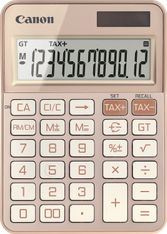 Calculatrice de bureau Canon KS-125KB - 12 chiffres - alimentation batterie et solaire - or rose