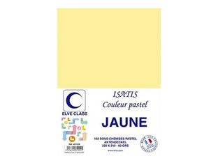 Elve Class Isatis -102 sous-chemises - 60 gr - 220 x 310 mm - jaune pastel