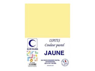 Elve Class Isatis - 252 sous-chemises - 60 gr - 220 x 310 mm - jaune pastel