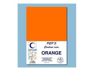 Elve Class Pep's - 12 chemises - 210 gr -  240 x 320 mm - orange vif