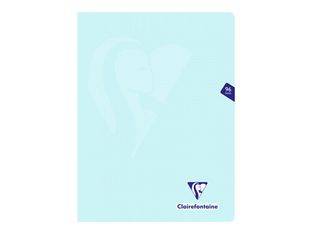 Clairefontaine Mimesys Pastel - Cahier polypro 17 x 22 cm - 96 pages - grands carreaux (Seyès) - disponible dans différentes couleurs