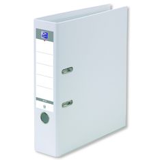 Oxford Smart Pro+ - Classeur à levier - dos 80 mm - A4 - pour 570 feuilles - blanc