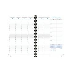 Exacompta All-In-One Horizons - Recharge pour agenda - 2025 - semainier - reliure à anneaux métalliques - 20 W - 150 x 210 mm - noir