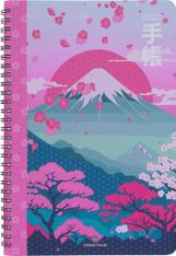 Agenda spiralé Tokyo - 1 semaine sur 2 pages - 17 x 24,5 cm - montagne - Oberthur