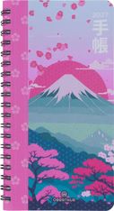 Agenda de poche spiralé Tokyo - 1 semaine sur 2 pages - 9,5 x 17 cm - montagne - Oberthur
