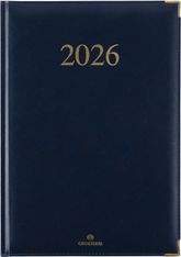 Agenda Kiev - 1 semaine sur 2 pages - 22 x 30 cm - bleu marine - Oberthur