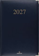 Agenda Kiev - 1 semaine sur 2 pages - 22 x 30 cm - bleu marine - Oberthur