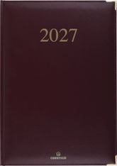Agenda Kiev - 1 semaine sur 2 pages - 22 x 30 cm - bordeaux - Oberthur