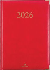Agenda Kiev - 1 semaine sur 2 pages - 22 x 30 cm - rouge - Oberthur