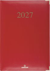 Agenda Kiev - 1 semaine sur 2 pages - 22 x 30 cm - rouge - Oberthur