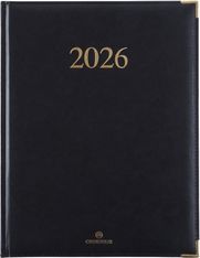 Agenda Kiev - 1 semaine sur 2 pages - 22 x 28 cm - noir - Oberthur