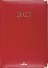 Agenda Kiev - 1 semaine sur 2 pages - 22 x 28 cm - rouge - Oberthur