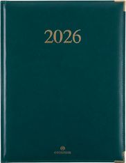 Agenda Kiev - 1 semaine sur 2 pages - 22 x 28 cm - vert - Oberthur