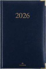 Agenda Kiev - 1 semaine sur 2 pages - 17 x 24,5 cm - bleu marine - Oberthur