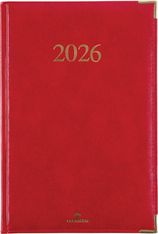 Agenda Kiev - 1 semaine sur 2 pages - 17 x 24,5 cm - rouge - Oberthur