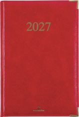 Agenda Kiev - 1 semaine sur 2 pages - 17 x 24,5 cm - rouge - Oberthur