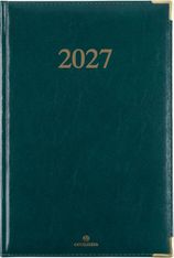 Agenda Kiev - 1 semaine sur 2 pages - 17 x 24,5 cm - vert - Oberthur