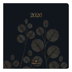 Agenda Astoria - 1 semaine sur 2 pages - 16,5 x 16,5 cm - noir - Oberthur