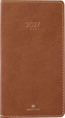 Agenda Eton - 1 semaine sur 2 pages - 9,5 x 17 cm - marron - Oberthur