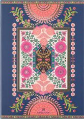 Agenda Venezia - la semaine sur 1 page et 1 page de note - 15,5 x 21,5 cm - rosaces - Oberthur