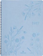 Agenda à spirale Primrose - 1 semaine sur 2 pages - 22 x 28 cm - bleu ciel - Oberthur