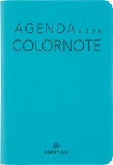Agenda Colornote - 1 semaine sur 2 pages - 15,5 x 21,5 cm - turquoise - Oberthur