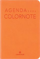 Agenda Colornote - 1 semaine sur 2 pages - 10 x 15 cm - orange - Oberthur