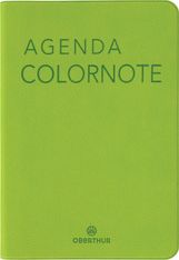 Agenda Colornote - 1 semaine sur 2 pages - 10 x 15 cm - vert pomme - Oberthur