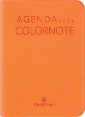 Agenda Colornote - 1 semaine sur 2 pages - 7,5 x 10,5 cm - orange - Oberthur