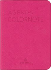Agenda Colornote - 1 semaine sur 2 pages - 7,5 x 10,5 cm - fuchsia - Oberthur