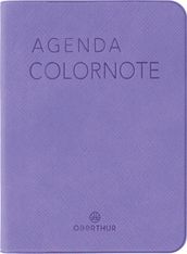 Agenda Colornote - 1 semaine sur 2 pages - 7,5 x 10,5 cm - lilas - Oberthur