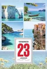 Oberthur - Plaque avec bloc éphéméride illustrée - 18 x 26 cm - disponible dans différents modèles