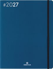 Agenda Flex - 1 semaine sur 2 pages - 22 x 28 cm - bleu marine - Oberthur