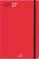 Agenda Flex - 1 semaine sur 2 pages - 17 x 24,5 cm - rouge - Oberthur